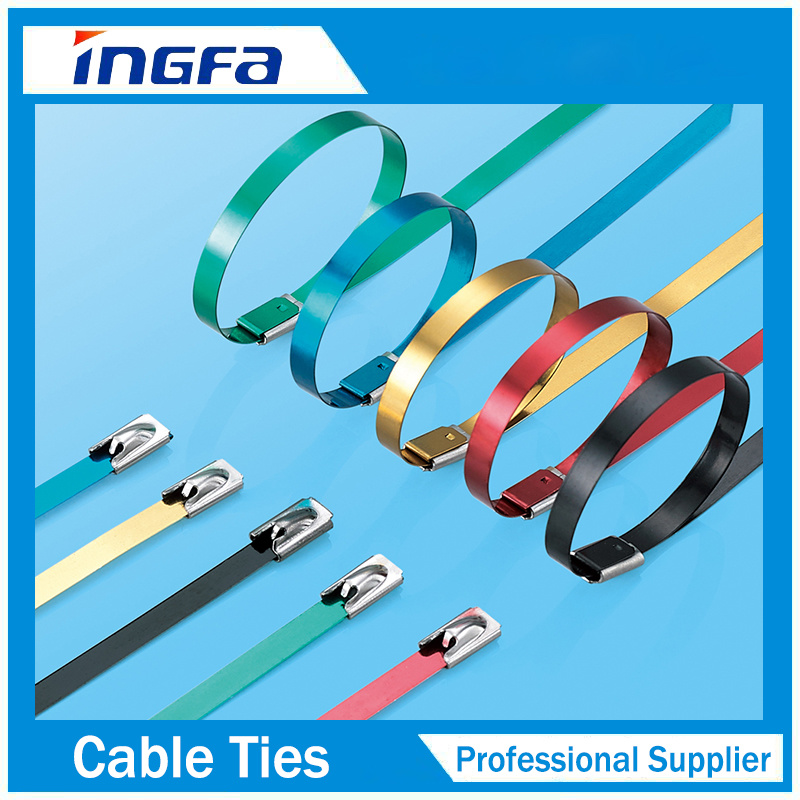 Strong Tensile Stainless Steel Metal Cable Tie for Variety 7.9X450mm