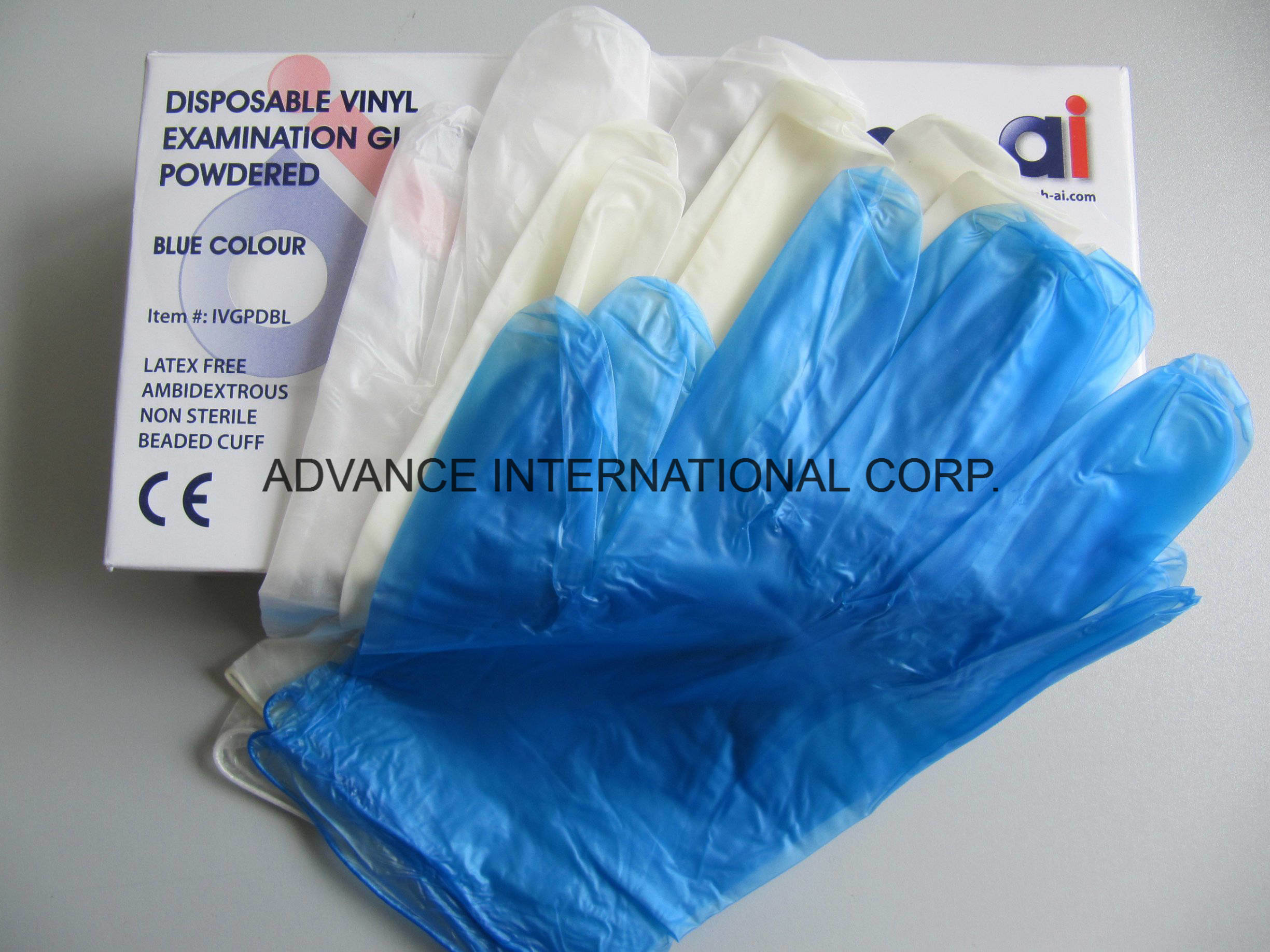 Clear Powder Free Medical Disposable Vinyl Gloves