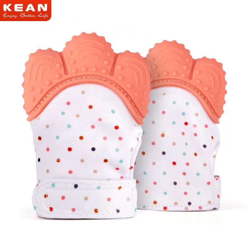 High Quality Non-Toxic Silicone Teething Mitten Teether Gloves