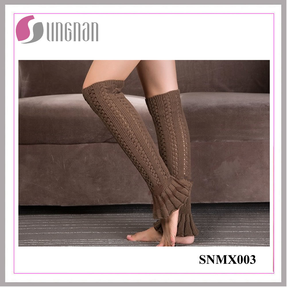 Best Design Winter Leg Warmers Foot Knitting Wool Socks