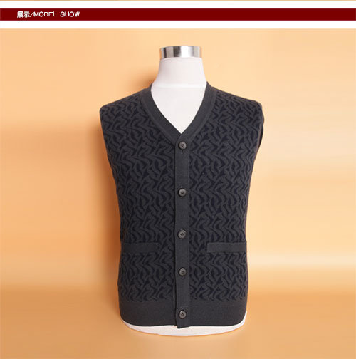 Yak Wool /Cashmere V Neck Cardigan Long Sleeve Sweater/Garment/Clothing/Knitwear