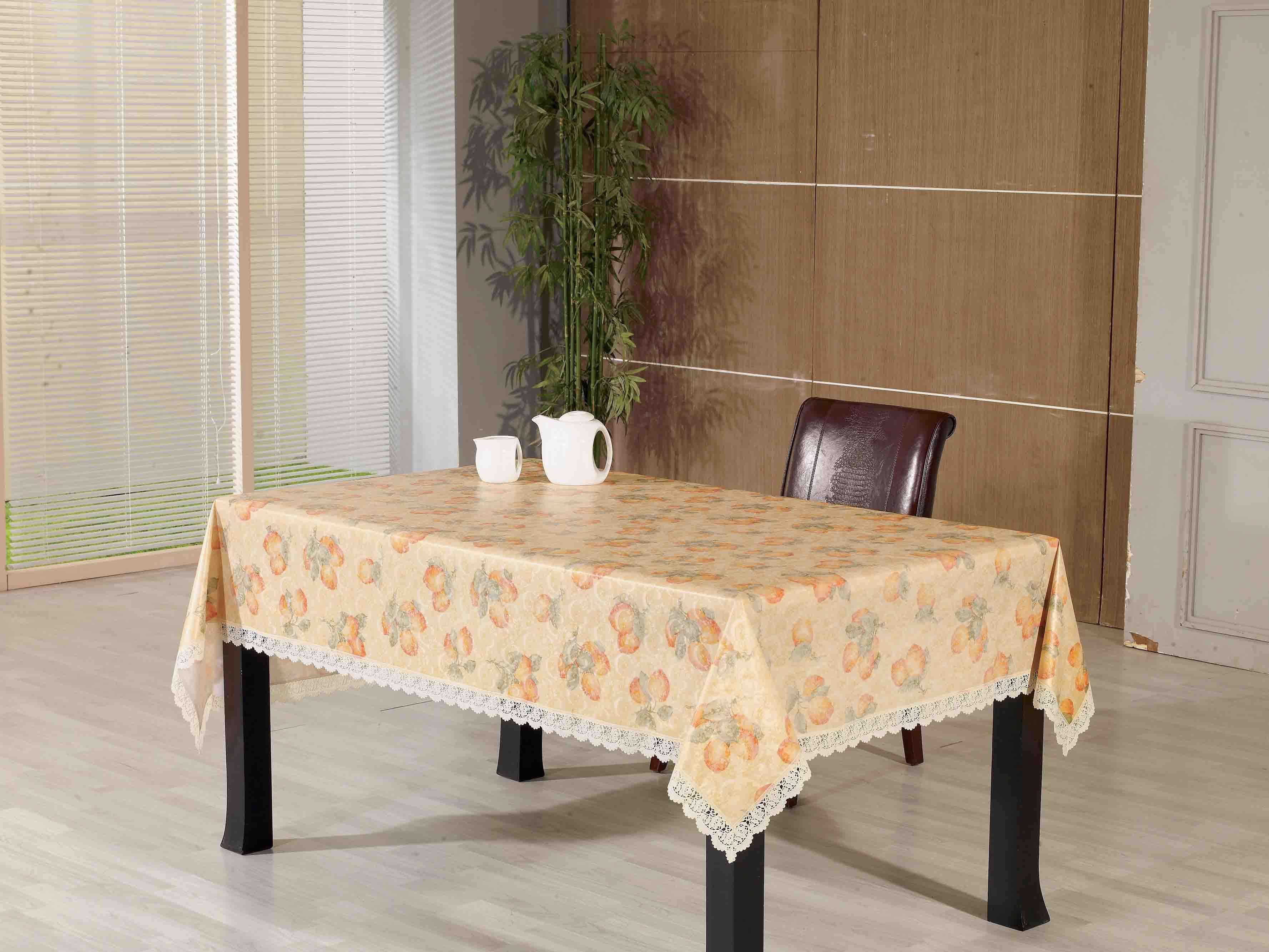 PVC Printed Tablecloth with Russian Style (TJG0069)