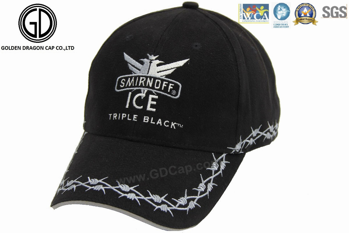Wholesale Fashion Promotional Black Outdoor Baseball Cap and Hat