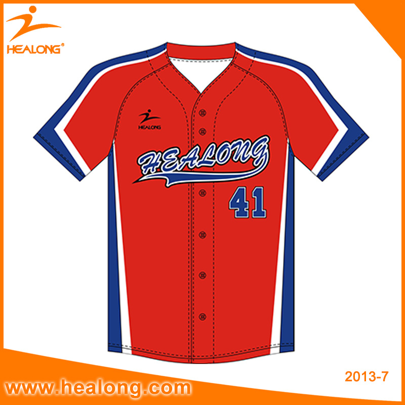 Healong Custom Sportswear Any Color and Logo Youth Baseball Jersey