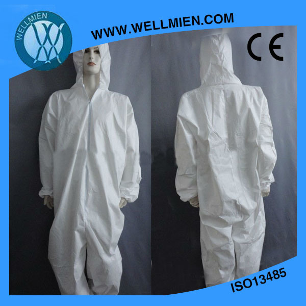 Disposable Safety Blue Coverall/SMS Coverall/PP+PE Coverall/Overall