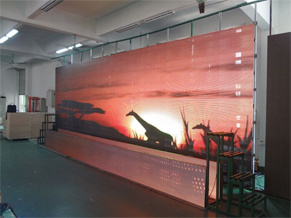 P16 Stage Background Indoor Mesh Curtain LED Display Screen