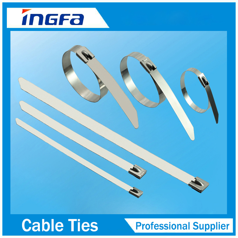 Heavy Duty Silver Stainless Steel Cable Zip Ties 4.6X350mm