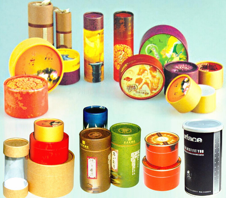 Customed Paper Packaging Cylindrical Boxes