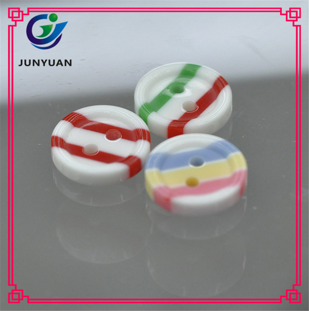 Resin Child Candy Color High Grade Round Shirt Button