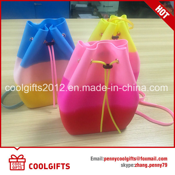 New Candy Color Children Beach Bag Kids Silicone Waterproof Backpack