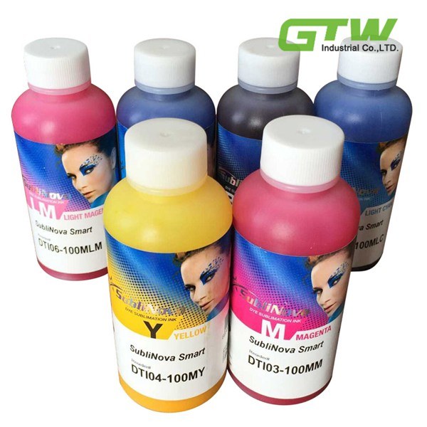 Quick Dry Dye Sublimation Ink for Plotters Epson Dx4, Dx5 and Dx7 Head