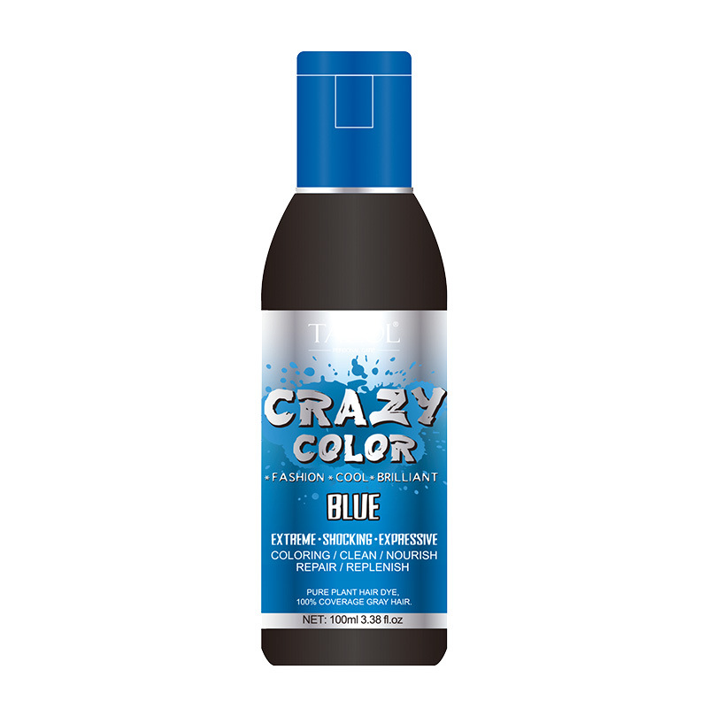 Tazol Cosmetic Ammonia Free Semi-Permanent Crazy Color Blue 100ml