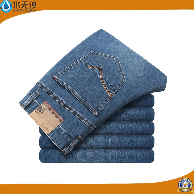 Wholesale Men's Washed Stretch Pants Fashion Denim Jeans