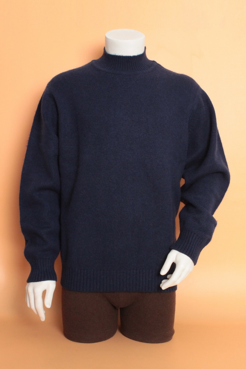 Yak Wool/Cashmere Highcollar Round Neck Long Sleeve Sweater/Clothing/Garment/Knitwear