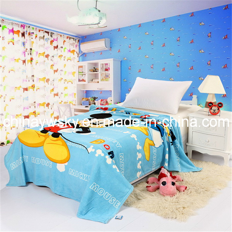 Polyester Mouse Coral Fleece Blanket (CR1402)