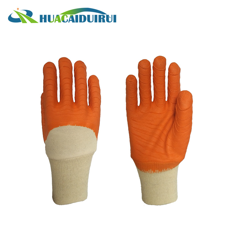 Wave Pattern Latex Coated Glove Working Glove