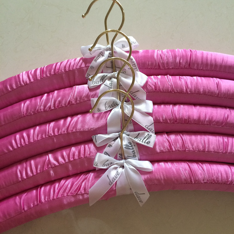 Excellent Quality Silk Clothing Hangers with Logo