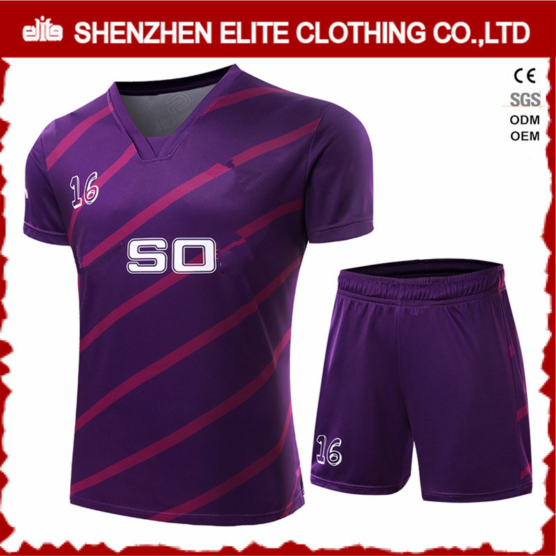 Top Quality Hot Selling Custom Fancy Football Jersey Purple (ELTSJI-7)
