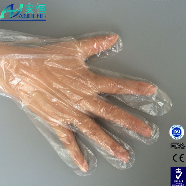 Hot! Transparent Disposable PE Plastic Gloves with FDA Approved