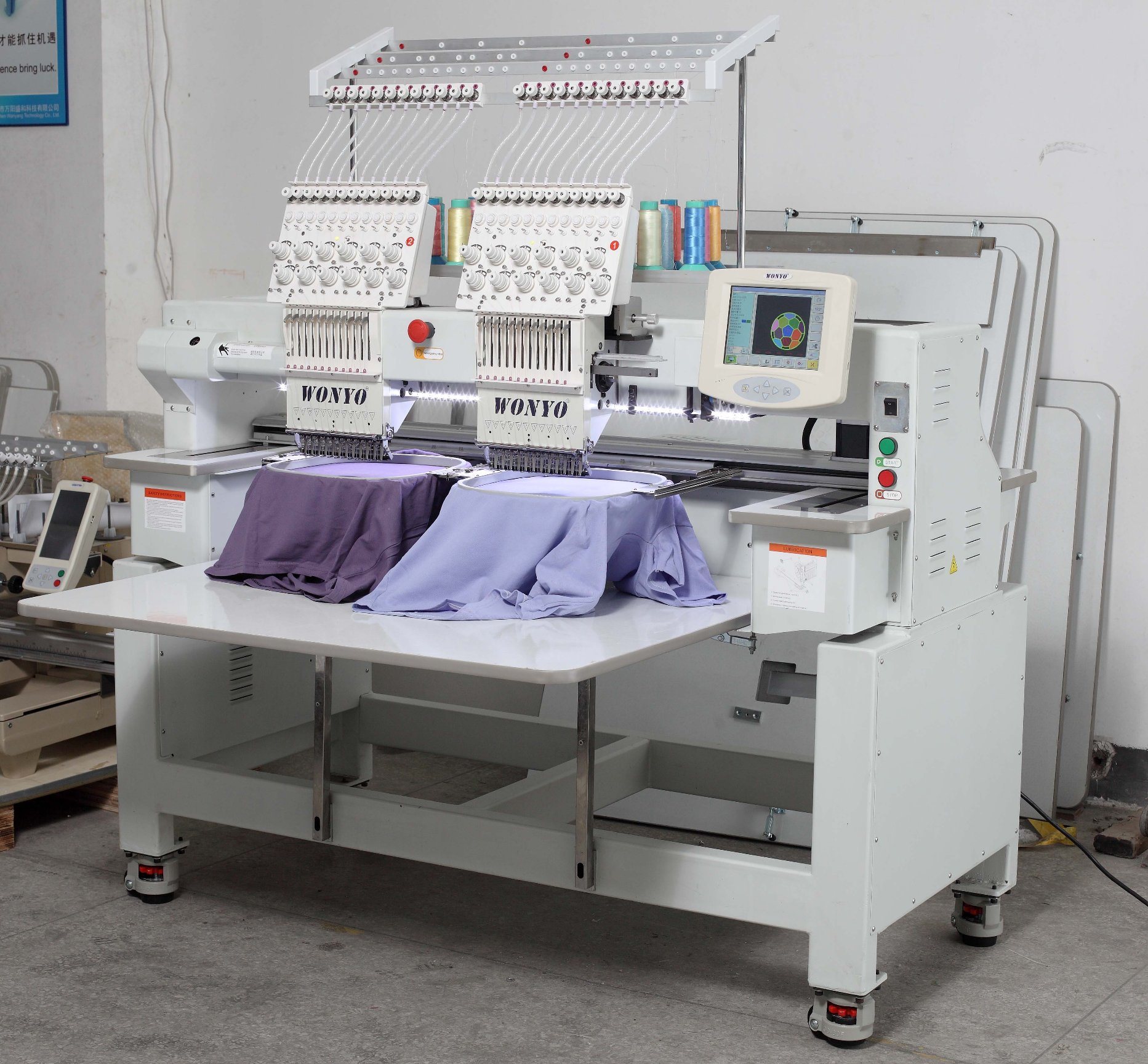 Double Heads Computerized Tubular Embroidery Machine with Ce & SGS