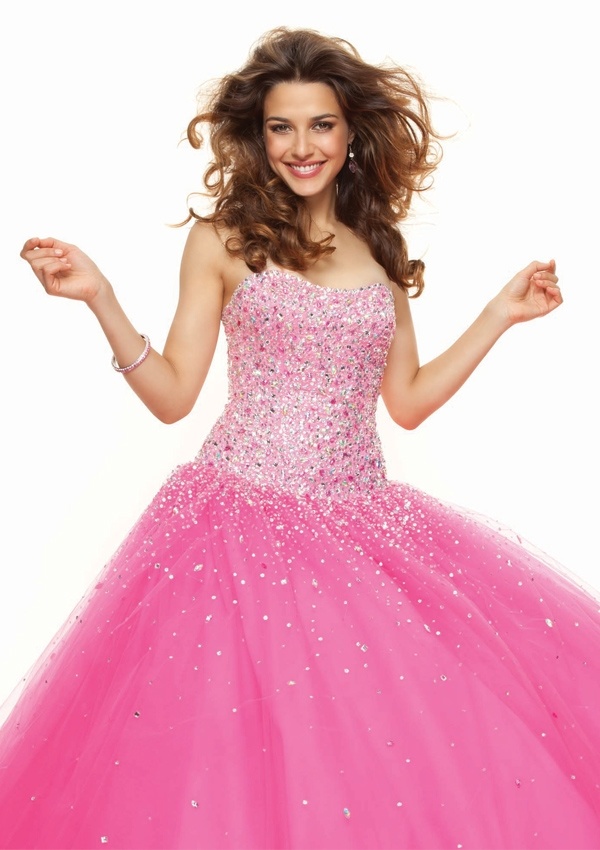 Best Selling Beaded Tulle A-Line Evening Dress (ED3033)