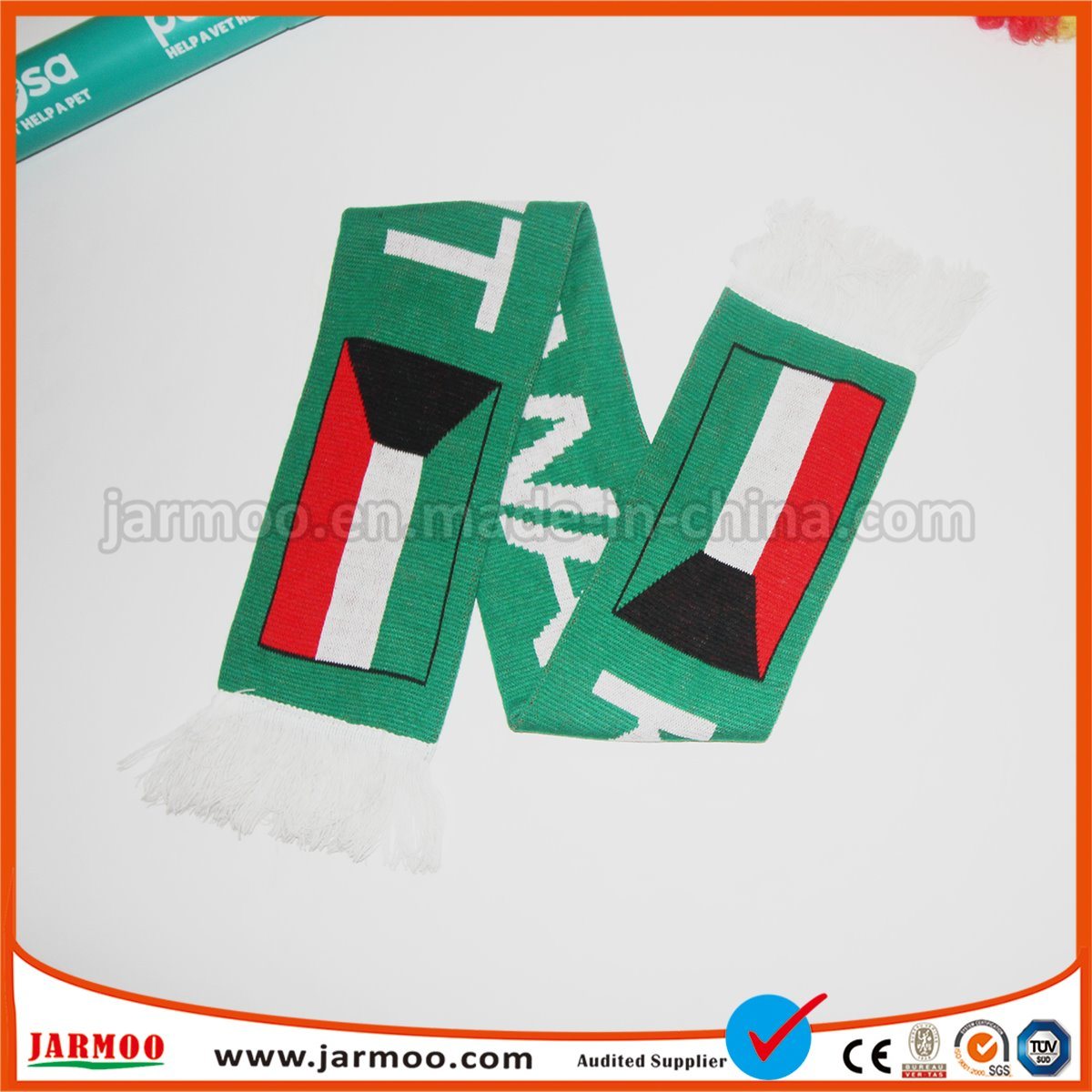 Election Polyester Scarf with National Flag