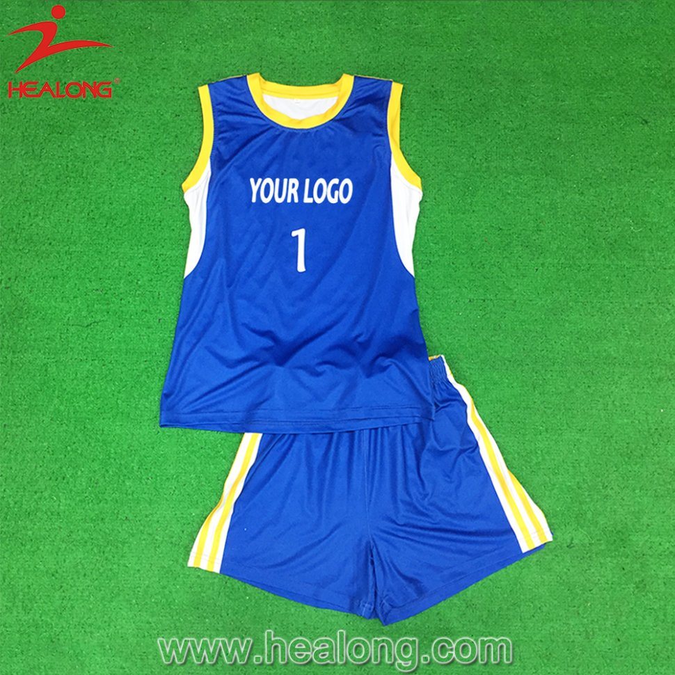 Healong China Authentic Sportswear Sublimation Beach Volleyball Jerseys for Sale