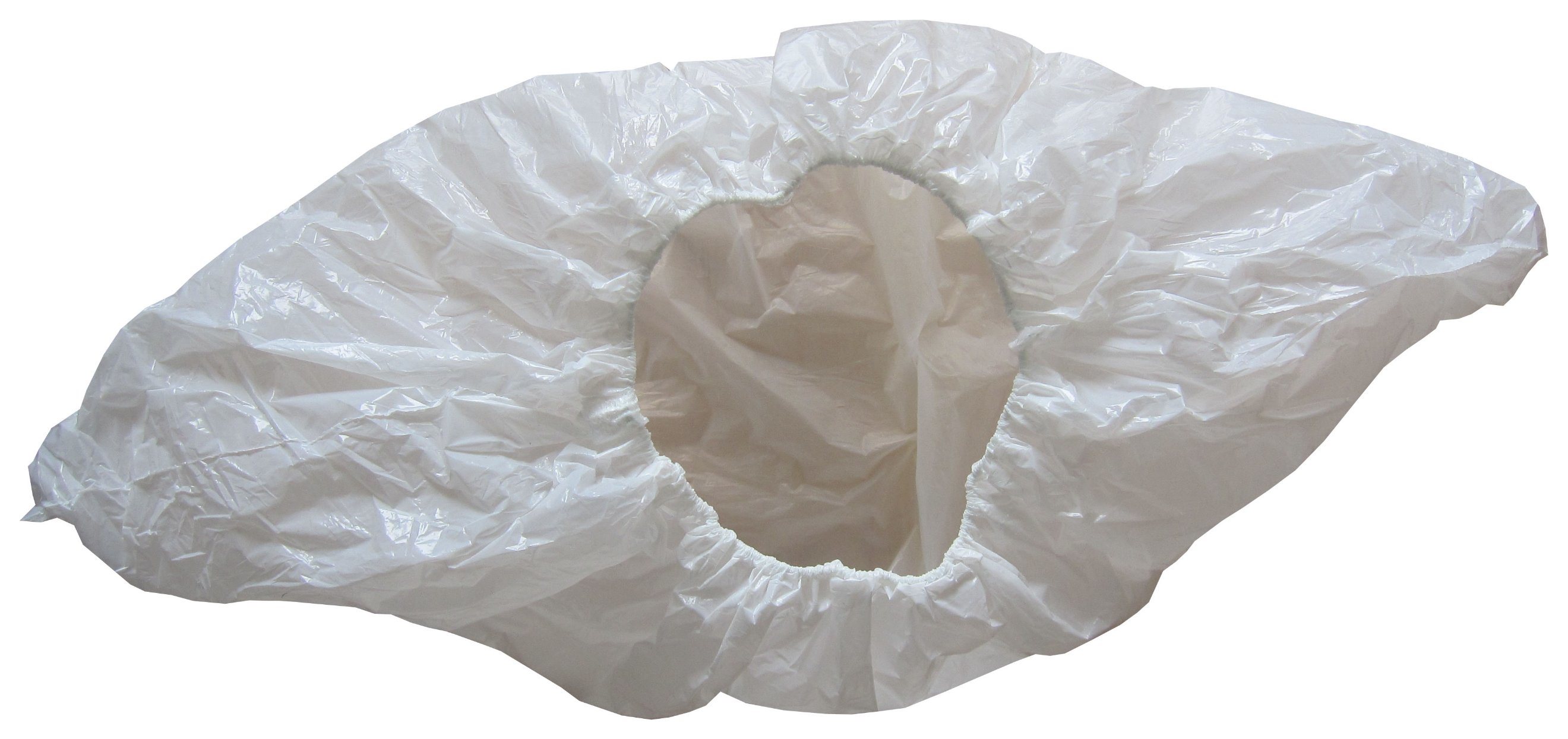 Machine Made Disposable Polythene Shoe Proector White