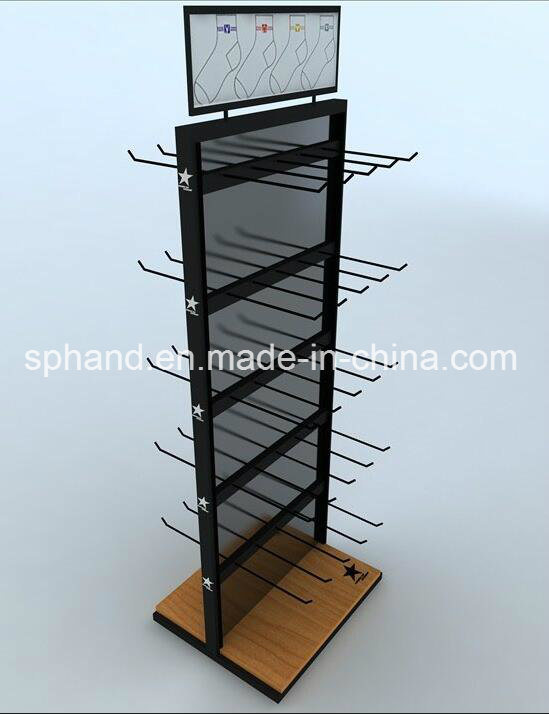 Double Side Sock Metal Display Rack for Sock, Slippers, sandals Exhibition