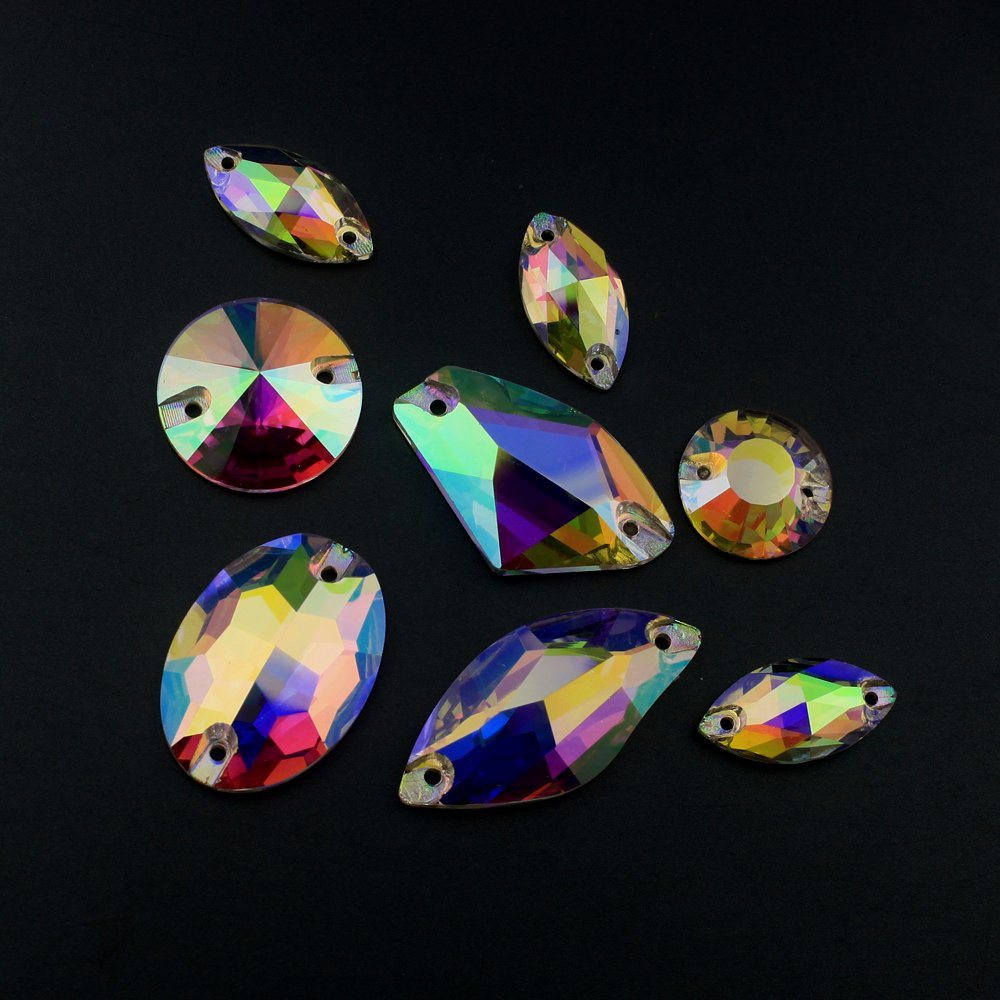 Flat Back Crystal Sew-on Stone Glass Beads for Garment Making