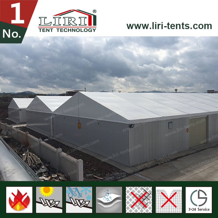 Aluminum Semi-Permanent Warehouse Storage Tent with Sandwich Hard Walls