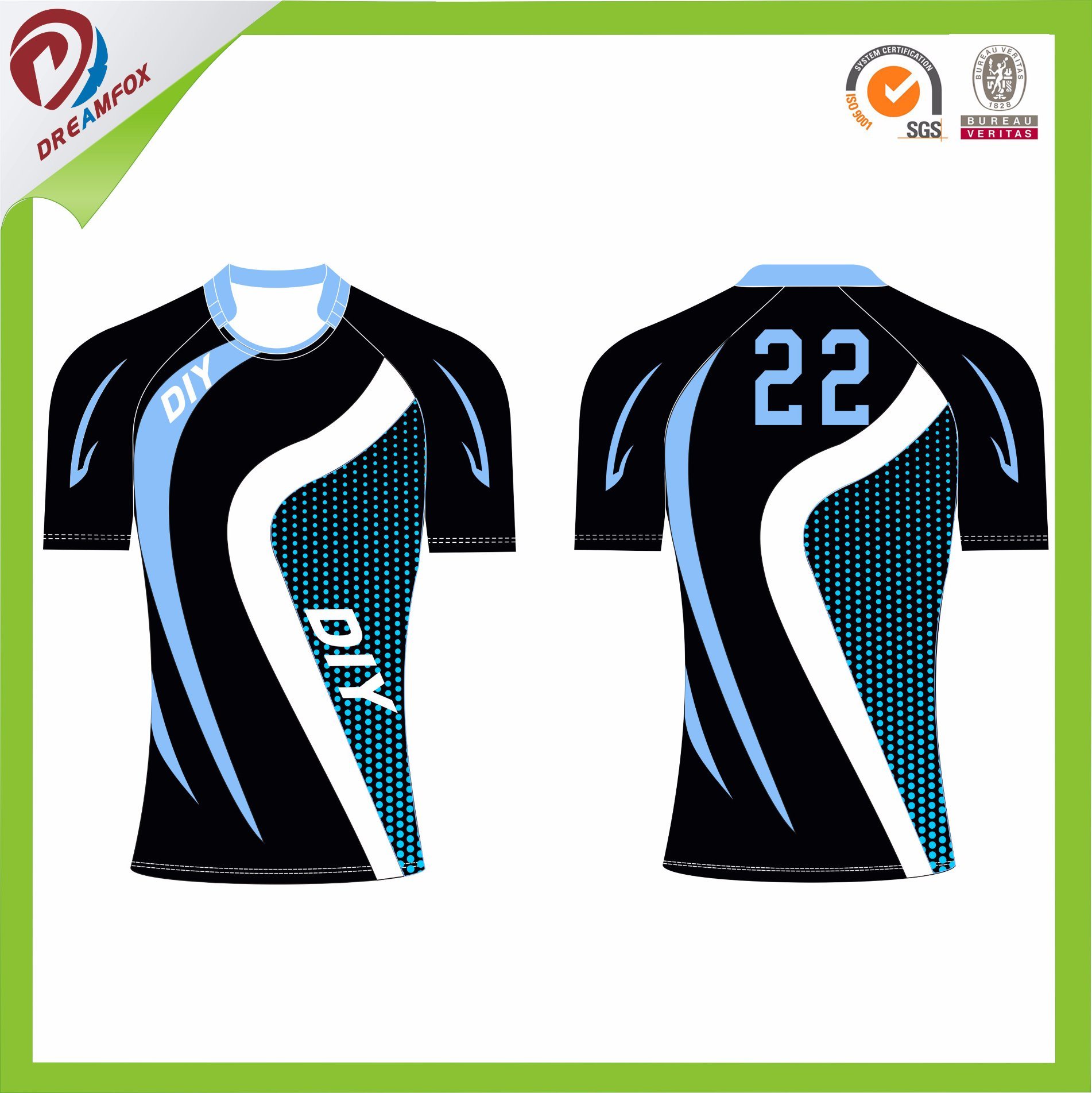 Wholesale Cheap Custom Good Quality Fiji Design Rugby Polo Shirt Suit