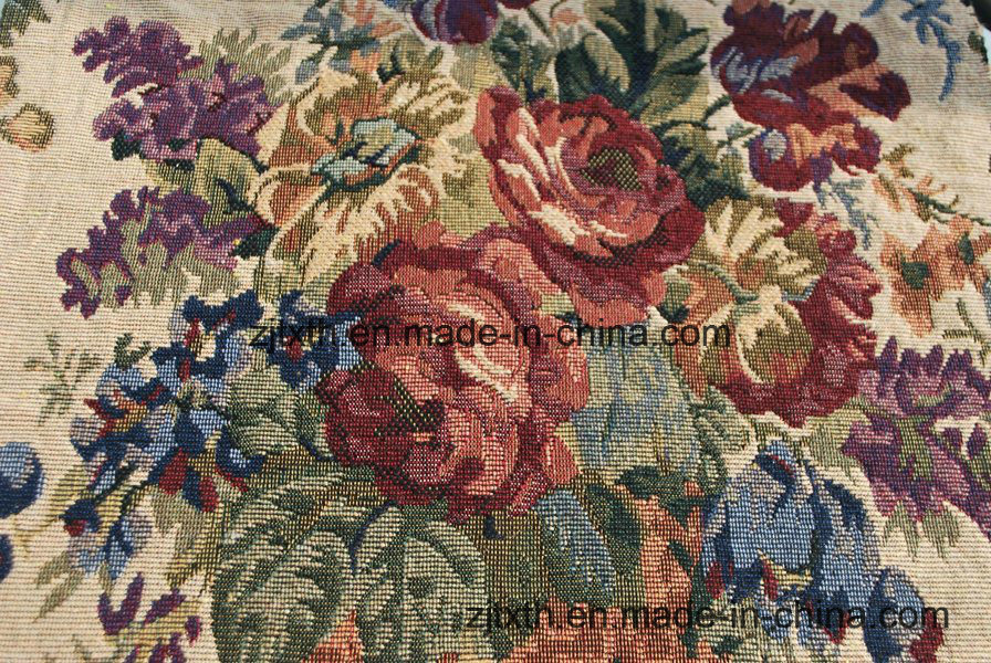 Tapestry Sofa Jacquard Fabric with Cotton Yarn