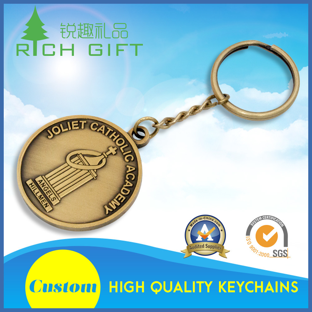 Wholesale Cheap Custom Metal Lapel Pin Key Tag with Logo