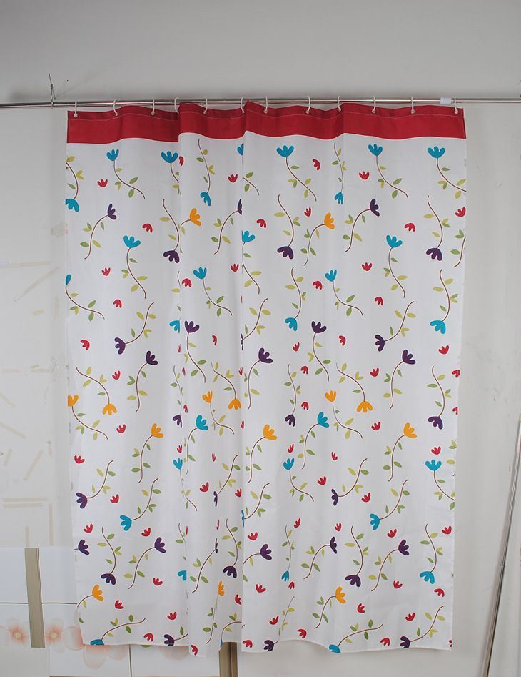 Polyester Print Shower Curtains Waterproof