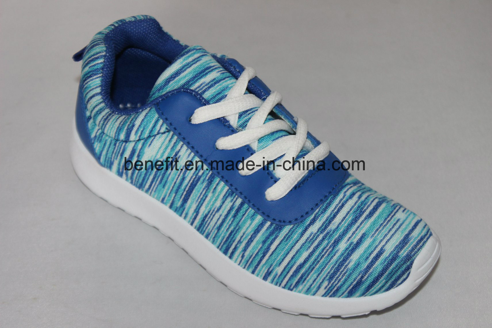 Blue Polyester Upper and Injected Shoes, Canvas Shoes
