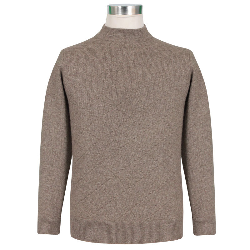 Bn01489 Yak and Wool and Lylon Blended Men's Knitted Pullover