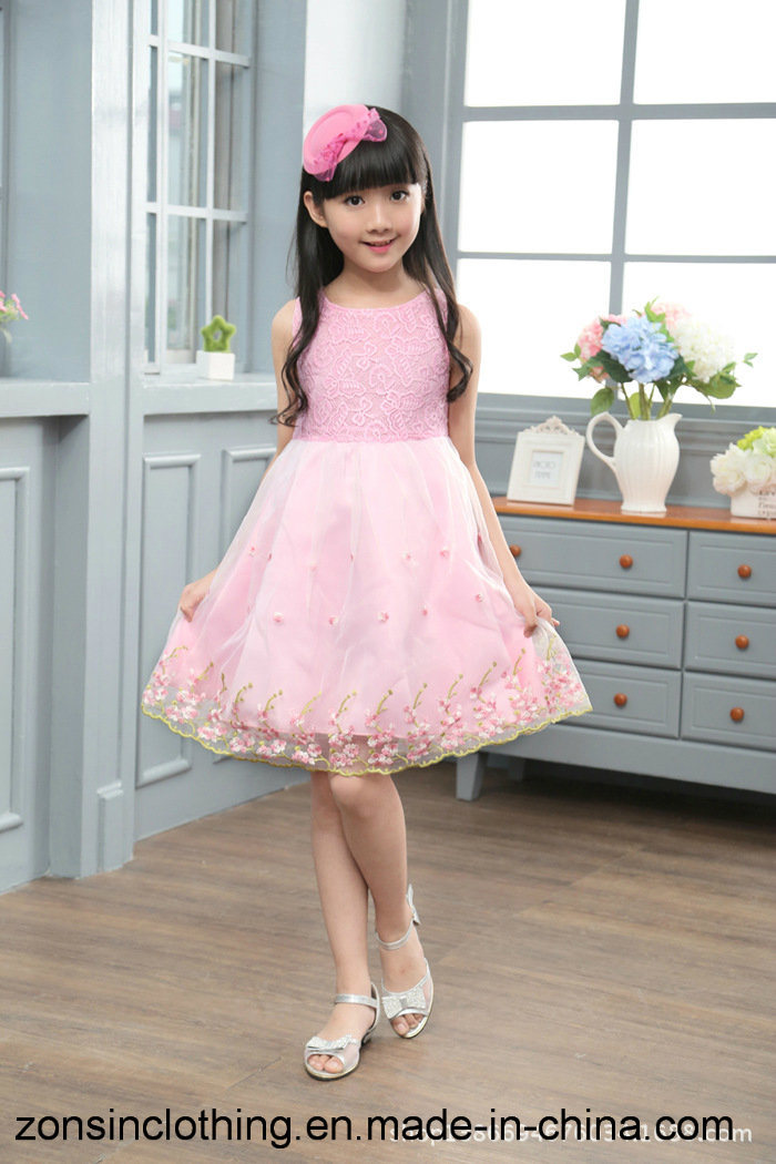 Princess Style Organza Slip Dress Children Clothes