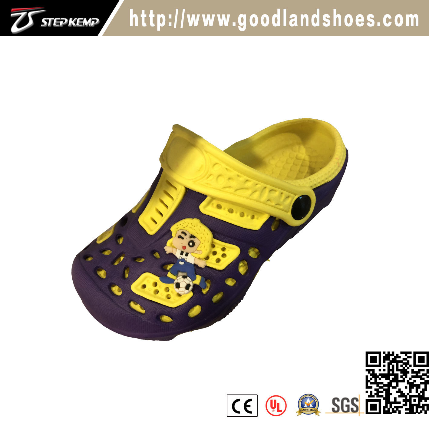 EVA Kids Comfortable Kids Casual Yellow Slipper Shoes 20278