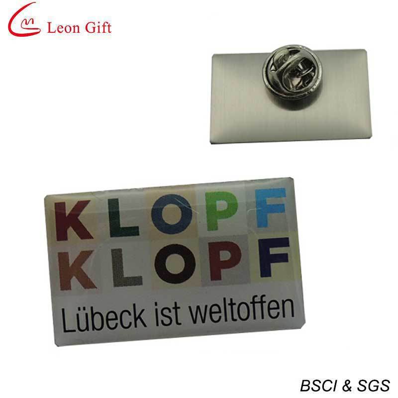 Custom Print Logo Steel Lapel Pin for Gift (LM1739)
