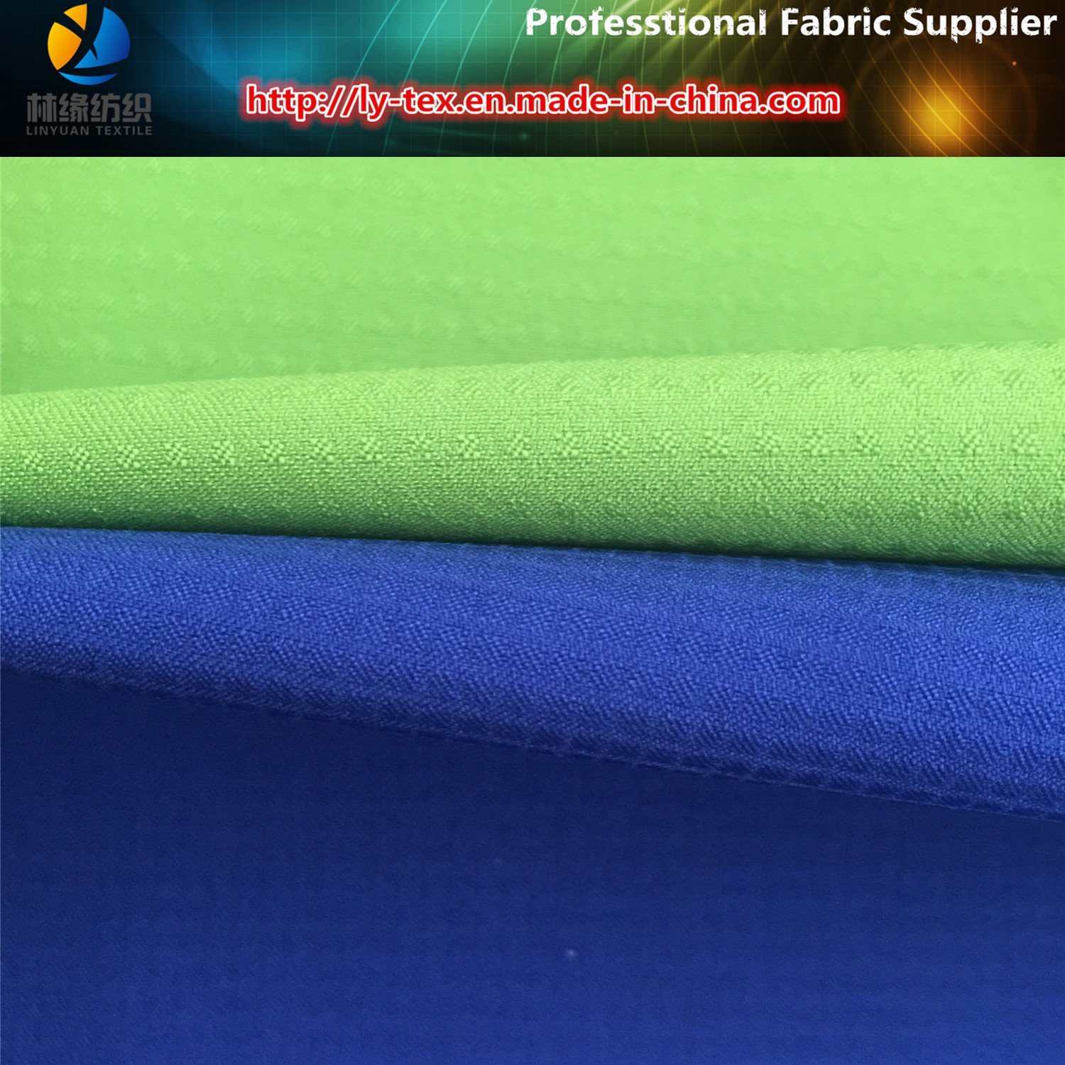 Polyester Elastic Dobby Textile Fabric with Wicking for Shirt (R0139)