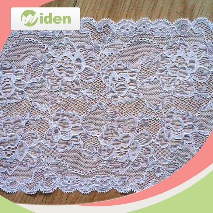 Beautiful Trimming Lace with Sequin Lycra Lace Fabric Elastic Lace