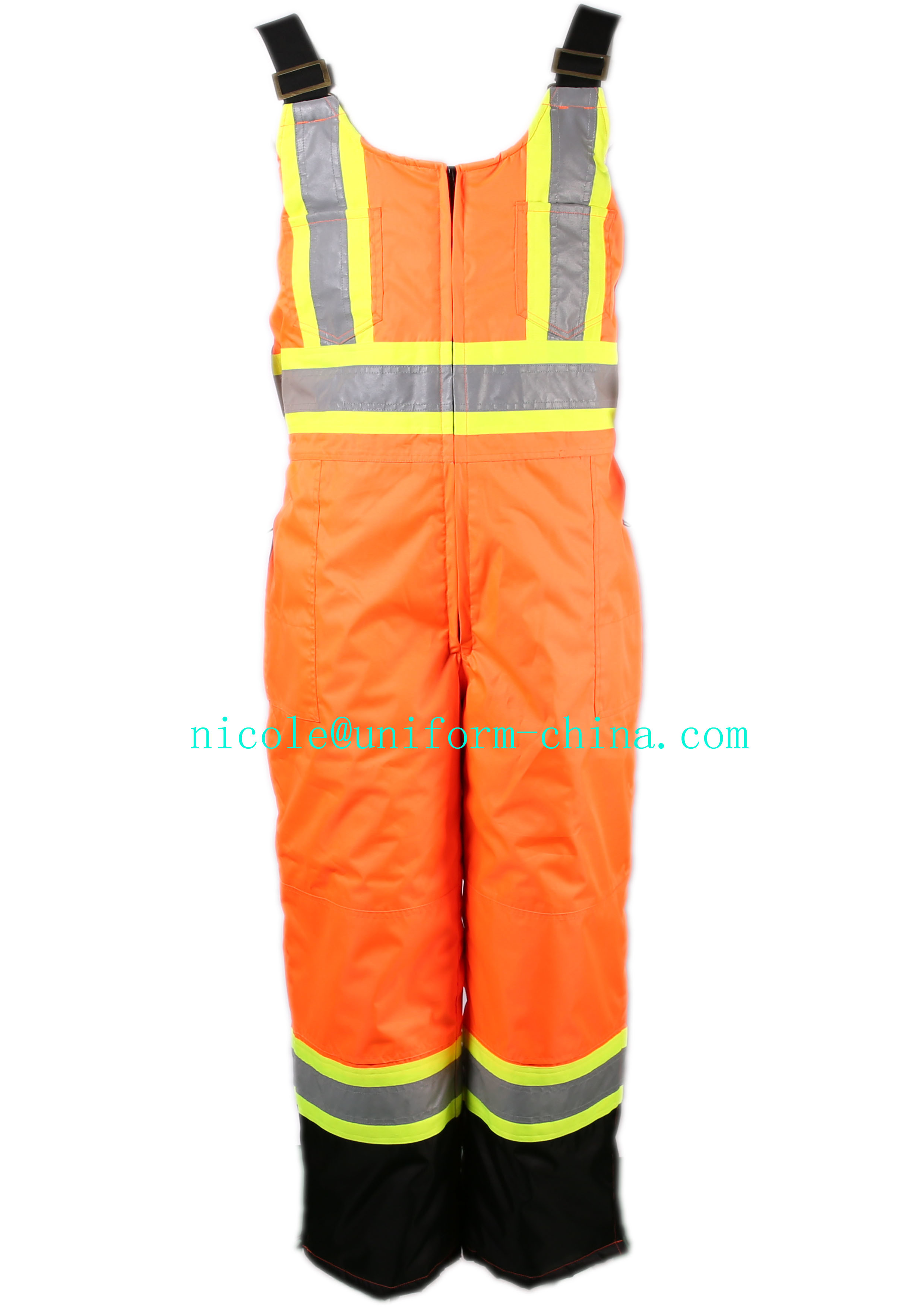 Waterproof Winter Thermal Lined Bib and Brace Overall / Bib Pants with Coating