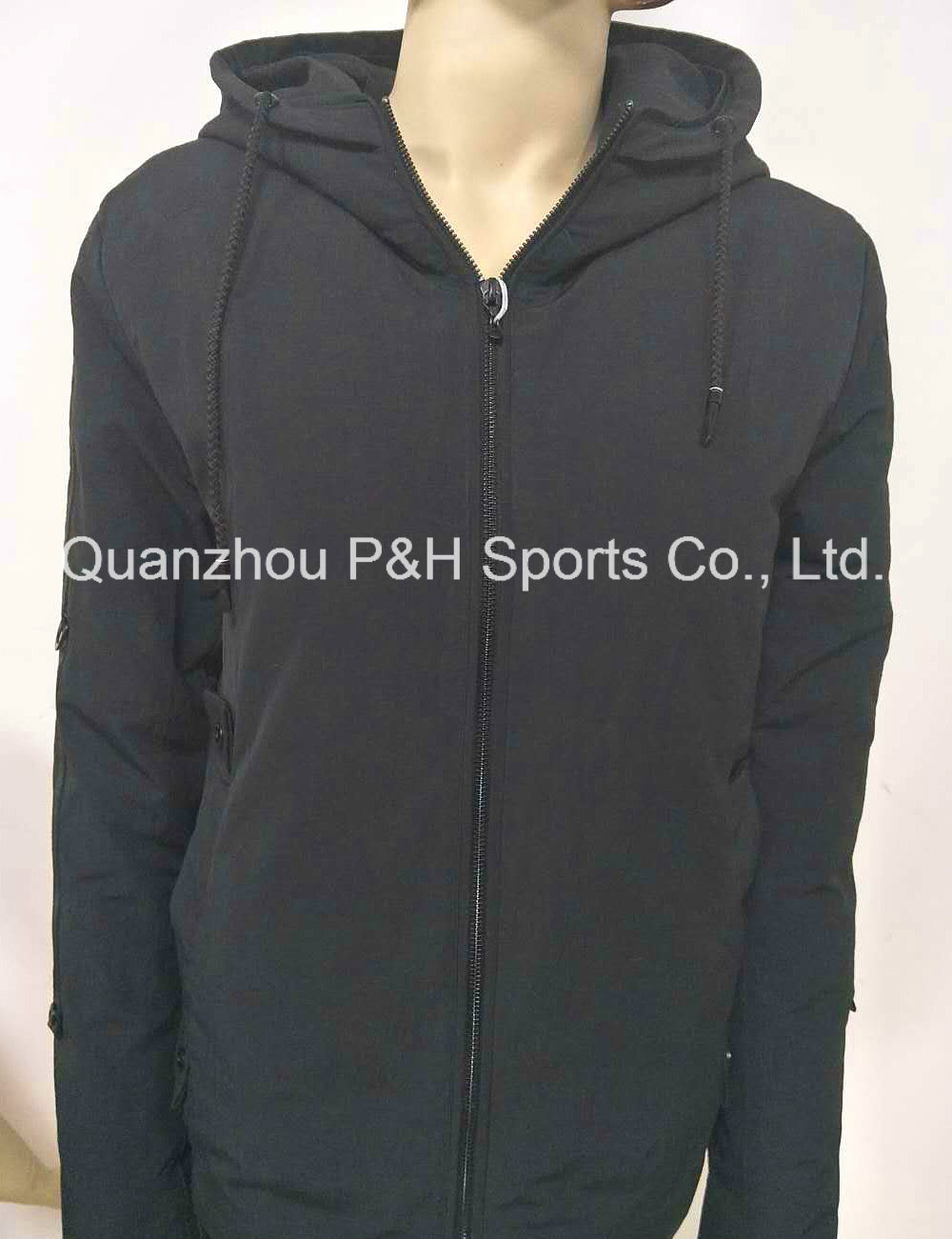 Popular Men's Soft Shell Jacket in Black and Gray Color
