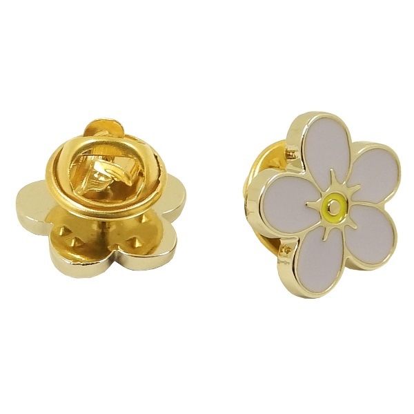 Wholesale Souvenir Customized Flower Metal Pin Button Badge