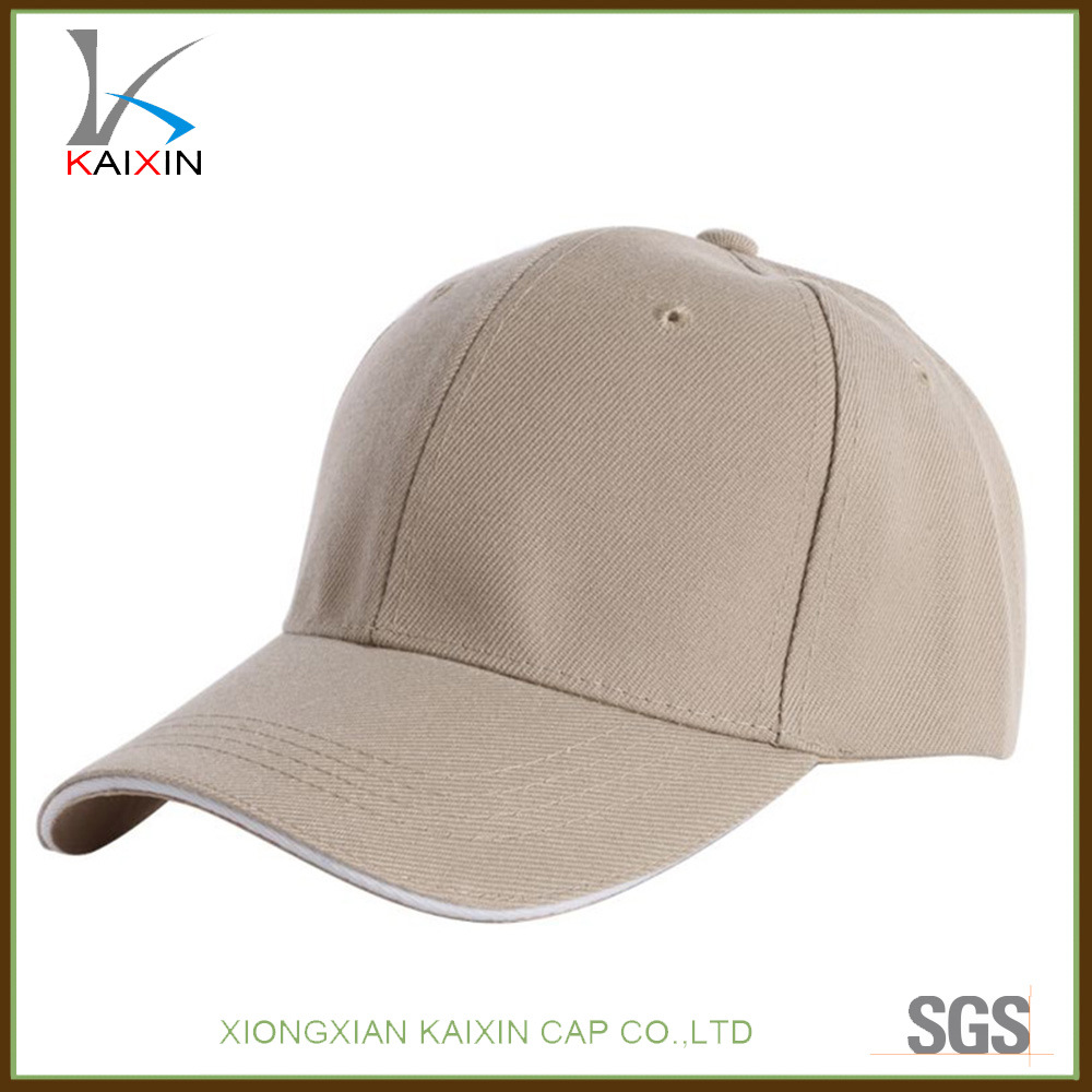 Custom Hats and Caps Plain Blank Sandwich Brim Baseball Cap
