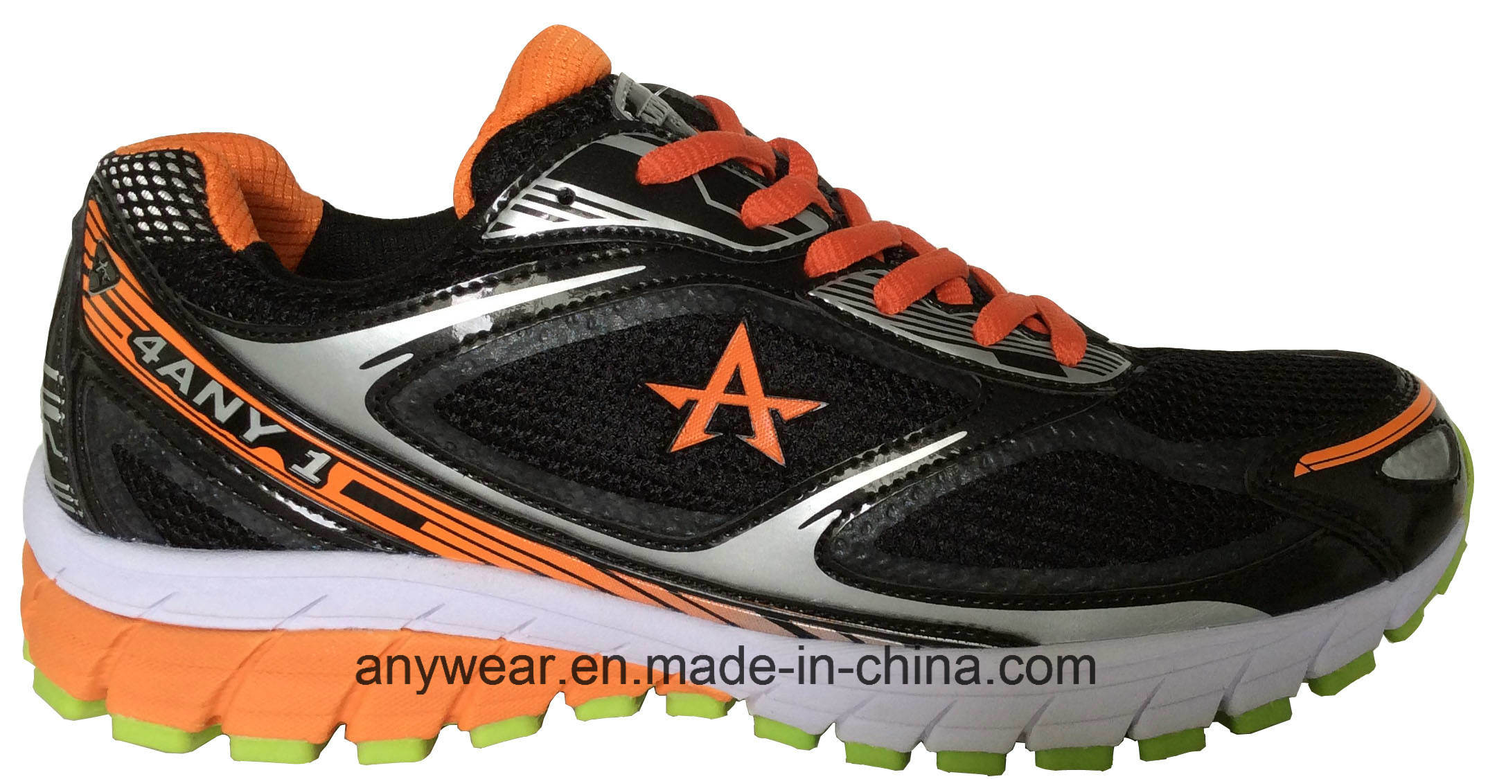 Mens Trainning Sports Running Lace up Shoes Outdoor Footwear (815-6054)