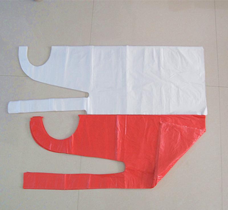Disposable Plastic HDPE LDPE Folded Single Packed Apron