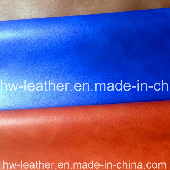 Synthetic PU Leather for Notebook Covers Labels Hw-585