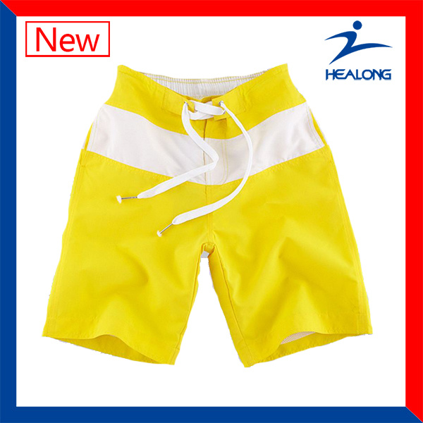 Sublimation Printing Custom Beach Shorts in 4 Way Stretch Fabric